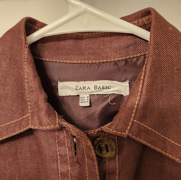 Vintage Zara Button Down Belted Jacket - size medium - Picture 3 of 14